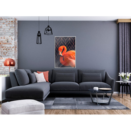 Poster Orange Flamingo-01