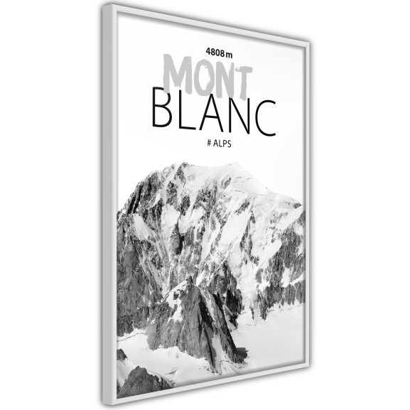 Poster Peaks of the World: Mont Blanc