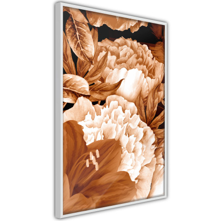 Poster Peonies in Sepia-01