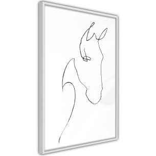 Poster Sketch of a Horse's Head