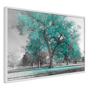 Poster Teal Tree