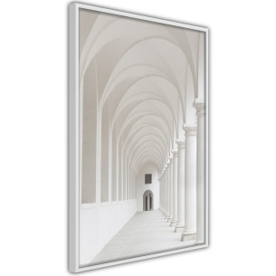 Poster White Colonnade