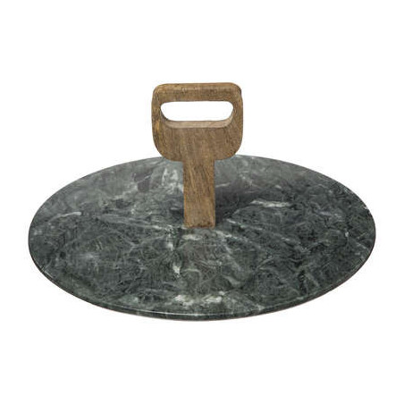 Platou Green Marble D 30 Cm-01