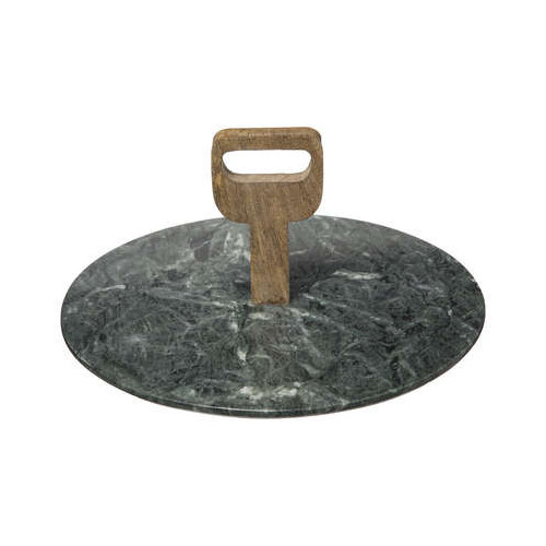 Platou Green Marble D 30 Cm