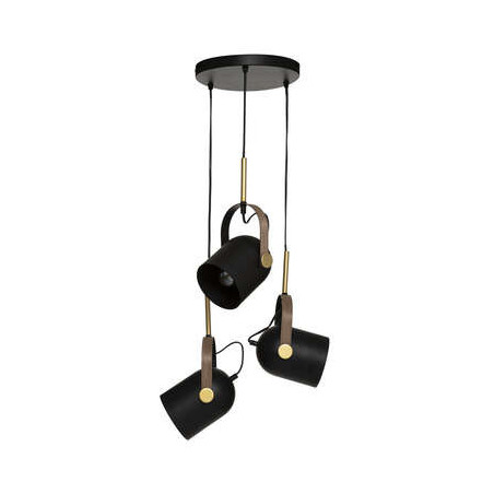 Lampa Suspendata Bill, Negru Si Auriu, H83 Cm-01