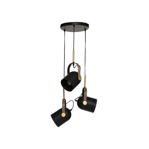 Lampa Suspendata Bill, Negru Si Auriu, H83 Cm