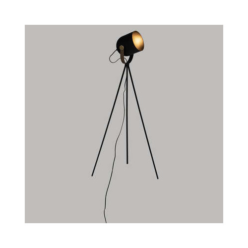 Lampadar Bill, Negru Si Auriu, 136 Cm