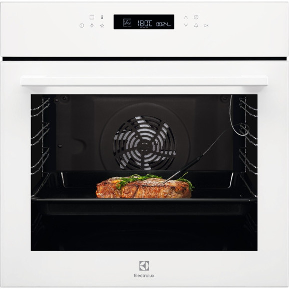 Cuptor Electric Multifunctional Electrolux EOE7C31V, SenseCook, Autocuratare Catalitica, 72 Litri, A+, Alb