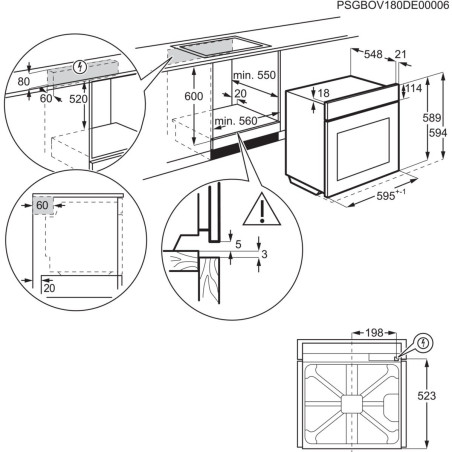 Cuptor Electric Multifunctional Electrolux EOE7C31V, SenseCook, Autocuratare Catalitica, 72 Litri, A+, Alb-01