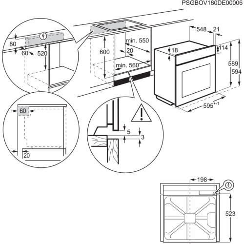 Cuptor Electric Multifunctional Electrolux EOE7C31V, SenseCook, Autocuratare Catalitica, 72 Litri, A+, Alb