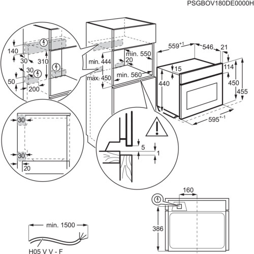 Cuptor Electric Electrolux EVL6E40X, Combi Quick No, SteamPro, 800 Flex, 43 Litri, Inox Si Negru