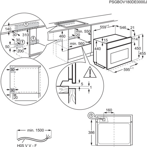 Cuptor Electric Electrolux EVL6E40X, Combi Quick No, SteamPro, 800 Flex, 43 Litri, Inox Si Negru