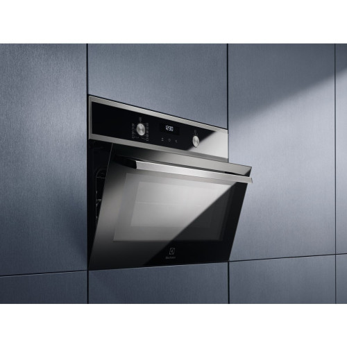 Cuptor Electric Electrolux EVL6E40X, Combi Quick No, SteamPro, 800 Flex, 43 Litri, Inox Si Negru