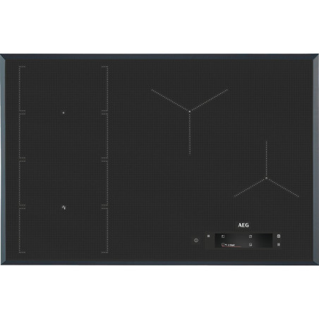 Plita Inductie AEG IAE84851FB, 4 Zone De Gatit, Hota Integrata, 630 mc/h, Gri Inchis, 80 Cm-01