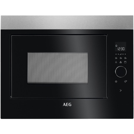 Cuptor Microunde Incorporabil AEG MBE2658DEM, 900 W, Negru + Inox Antiamprenta, 46 Cm-01