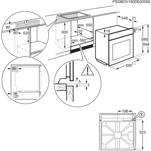 Cuptor Electric Multifunctional Electrolux COE7P31X2, Autocuratare Pirolitica, Seria 700 Sense, A+, Inox Antiamprenta