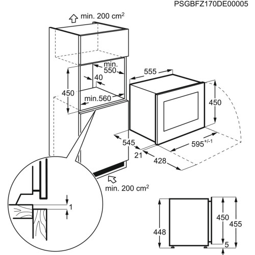 Racitor De Vinuri Incorporabil Electrolux KBW5X, Capacitate 18 sticle, Inox Antiamprenta, 45 Cm