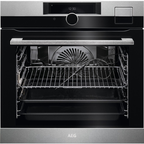 Cuptor Incorporabil AEG BSK999330M, SteamPro, WI-FI CookView (camera video), A++, Inox+Negru