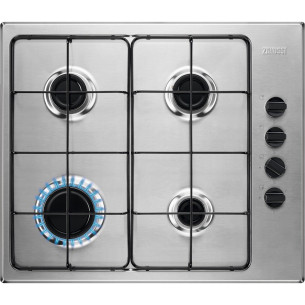 Plita Gaz Zanussi ZGH62414XA, 4 Arzatoare Gaz, Inox, 60 Cm