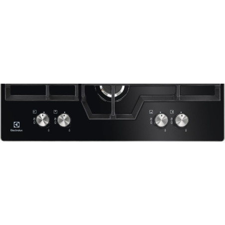 Plita Gaz Electrolux KGG6456K, 4 Arzatoare Gaz, Negru, 60 Cm-01