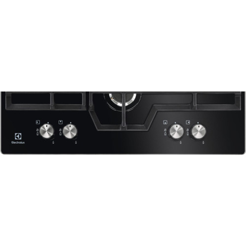 Plita Gaz Electrolux KGG6456K, 4 Arzatoare Gaz, Negru, 60 Cm