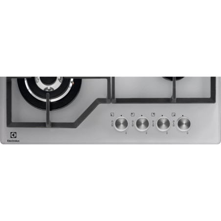 Plita Gaz Electrolux KGG6436S, 4 Arzatoare Gaz, Silver, 60 Cm-01