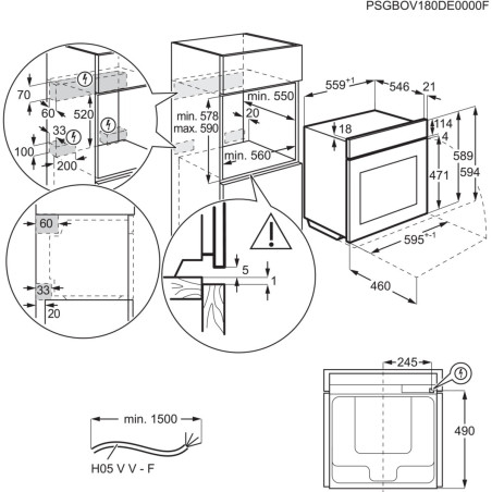 Cuptor Electric AEG BCE455350M, SteamBake, Autocuratare Catalitica, A+, Inox Antiamprenta-01