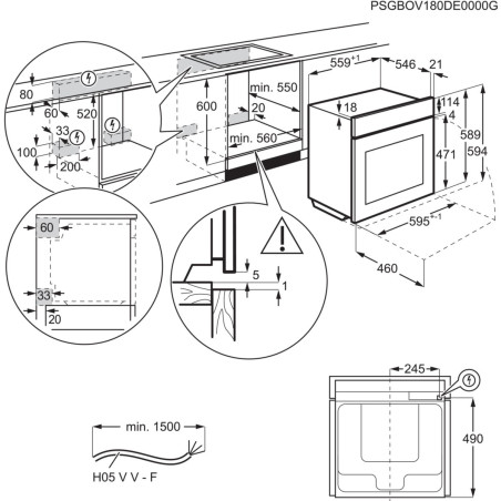 Cuptor Electric AEG BCE455350M, SteamBake, Autocuratare Catalitica, A+, Inox Antiamprenta-01