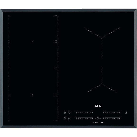 Plita Inductie AEG IKE64471FB, Booster, 4 Zone, Negru, 60 Cm