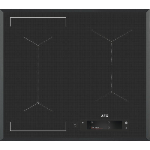 Plita Inductie AEG IAE64843FB, Booster, 4 Zone, Negru, 60 Cm