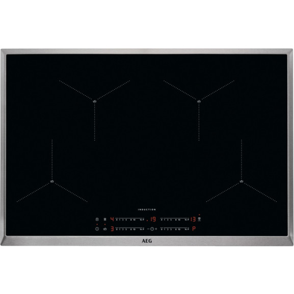 Plita Inductie AEG IAE84411XB, SenseBoil, 4 Zone De Gatit, Negru, 77 Cm