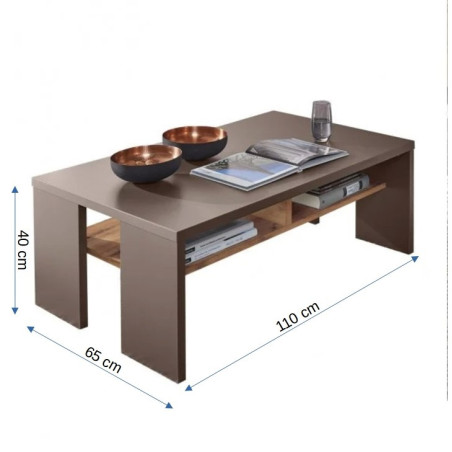 Masa cafea Fantasy FP2, Stejar antic cu bazalt, 1100 x 400 x 650 mm.-01