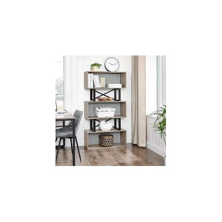 Biblioteca Vintage DHS, Negru, 80 x 30 x 149 cm-01