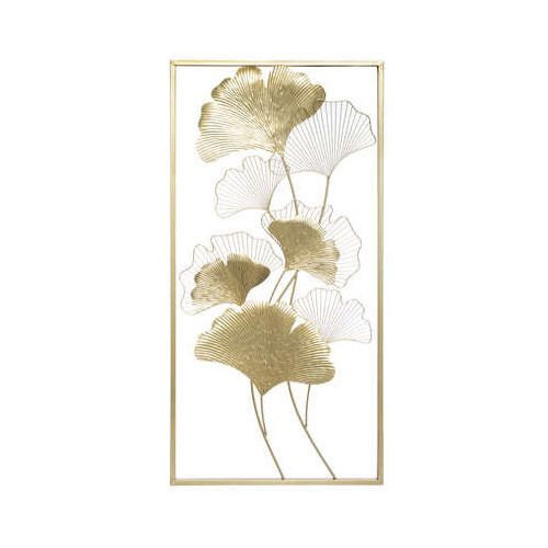 Decoratiune Perete Metal Ginko, 50 x 100 Cm