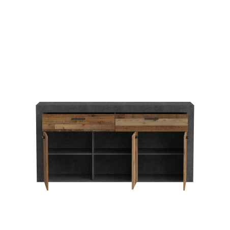 Comoda Garage, Gri & Vintage, 175,7 x 88,3 x 41 Cm-01