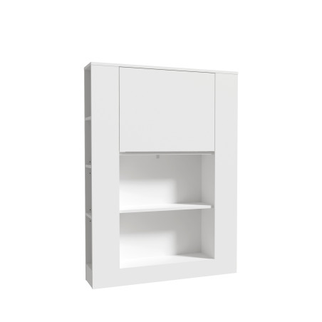 Etajera Multifunctional Alb, 88,2 x 120,8 x 18,6 (62,2) Cm-01