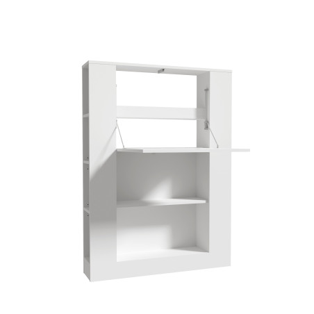 Etajera Multifunctional Alb, 88,2 x 120,8 x 18,6 (62,2) Cm-01