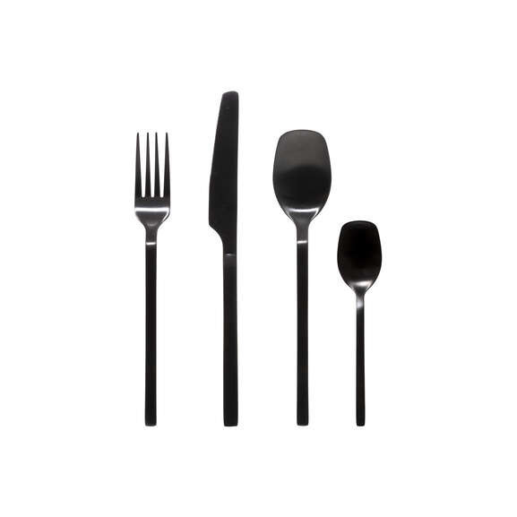 Set Tacamuri Modern Black, 24 Piese