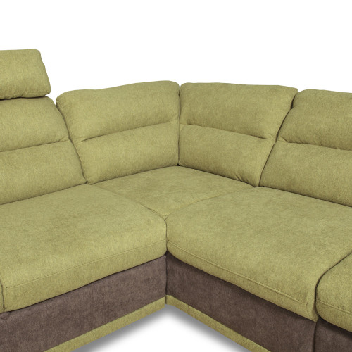 Coltar extensibil cu lada Seaside, Dreapta, Verde & Gri, 2640 x 880 x 2170 mm.-01