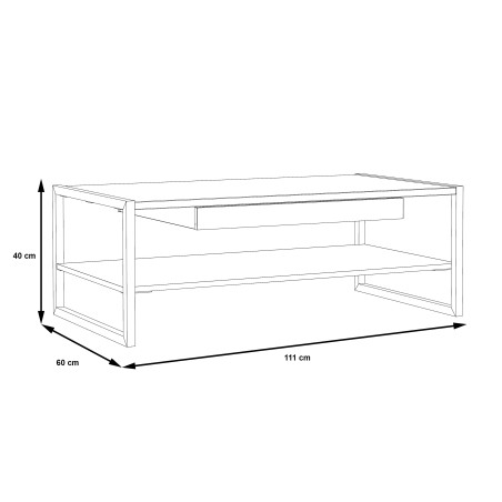 Masa Cafea High, Molid Bramberg, 111 x 40 x 60 Cm-01