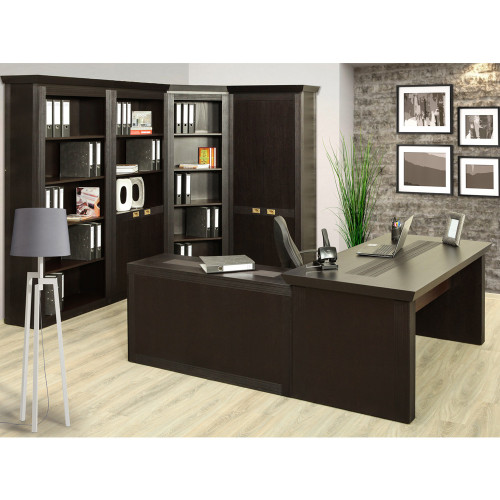 Comoda Birou Saigon (OFFICE), Wenge, 130 x 40 x 69,5 Cm-01