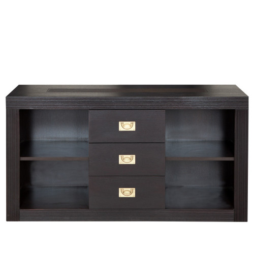 Comoda Birou Saigon (OFFICE), Wenge, 130 x 40 x 69,5 Cm-01