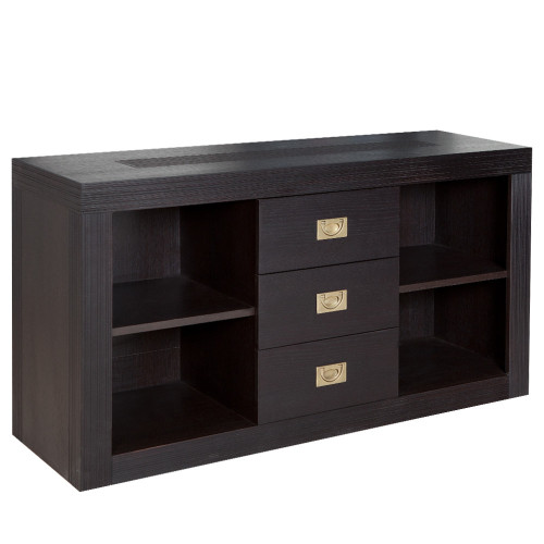 Comoda Birou Saigon (OFFICE), Wenge, 130 x 40 x 69,5 Cm-01