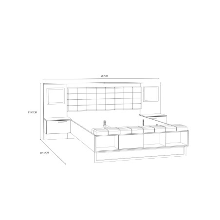 Pat Soprano, Alb & Alb Super Lucios, 267(160) x 119,7 x 234,7(200) Cm-01