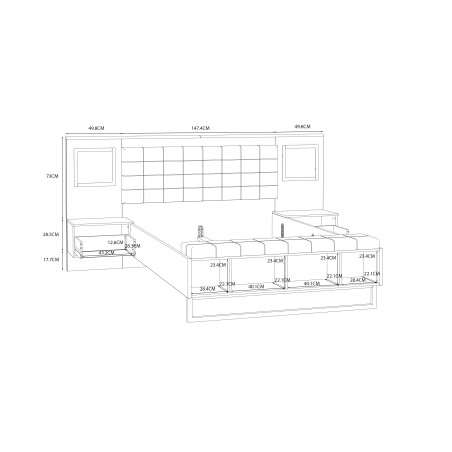 Pat Soprano, Alb & Alb Super Lucios, 247(140) x 119,7 x 224,7(190) Cm-01