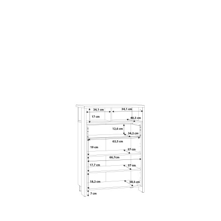 Pantofar Ryloth, Stejar Catania & Alb, 74,3 x 105 x 42 Cm-01