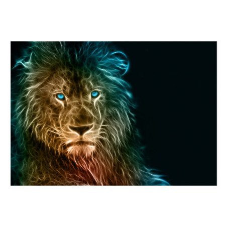 Fototapet Abstract Lion-Marime: 350 X 245Cm-Resigilat-01