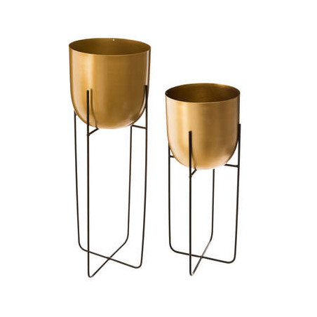 Set 2 Suporturi Pentru Flori Din Metal Gold-01