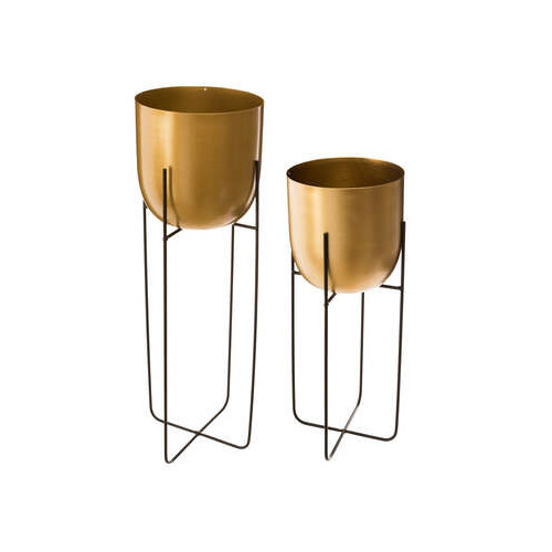 Set 2 Suporturi Pentru Flori Din Metal Gold