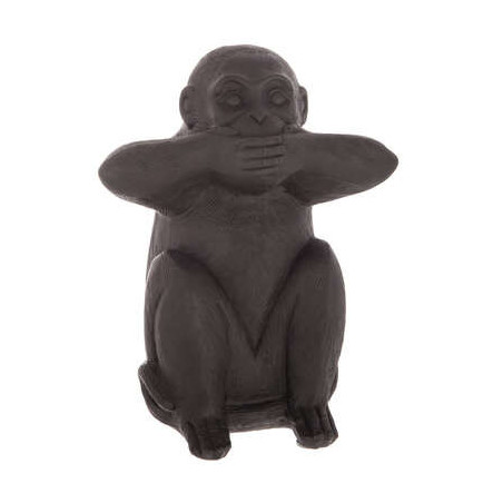 Set 3 Decoratiuni Monkey Negru H23 Cm-01